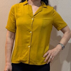 Mustard Yellow Women's Top